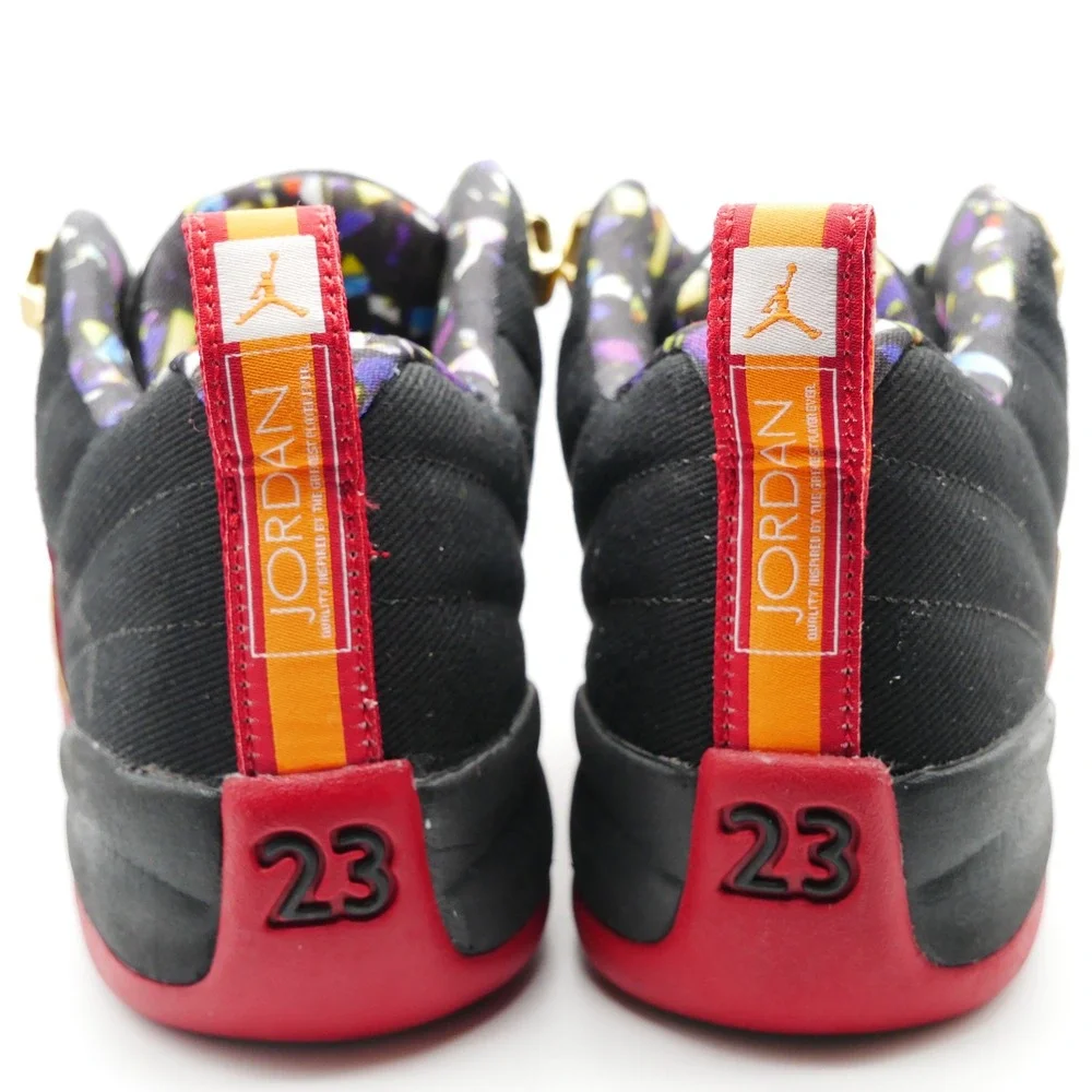 Jordan 12 Retro Low Super Bowl LV Black Red Gold DH9695-001 6.5Y/ 8 - 8.5 Women